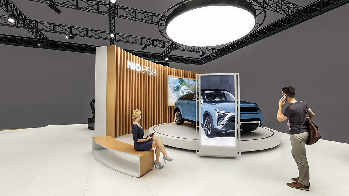 NIOeve汽車展臺(tái)案列