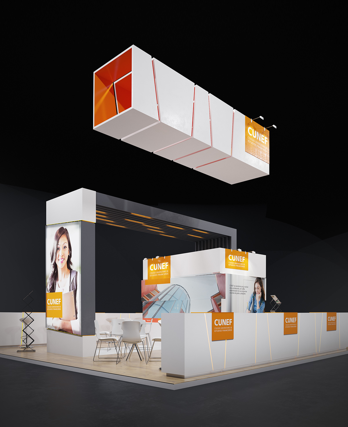 CUNEF展臺設(shè)計細(xì)節(jié)